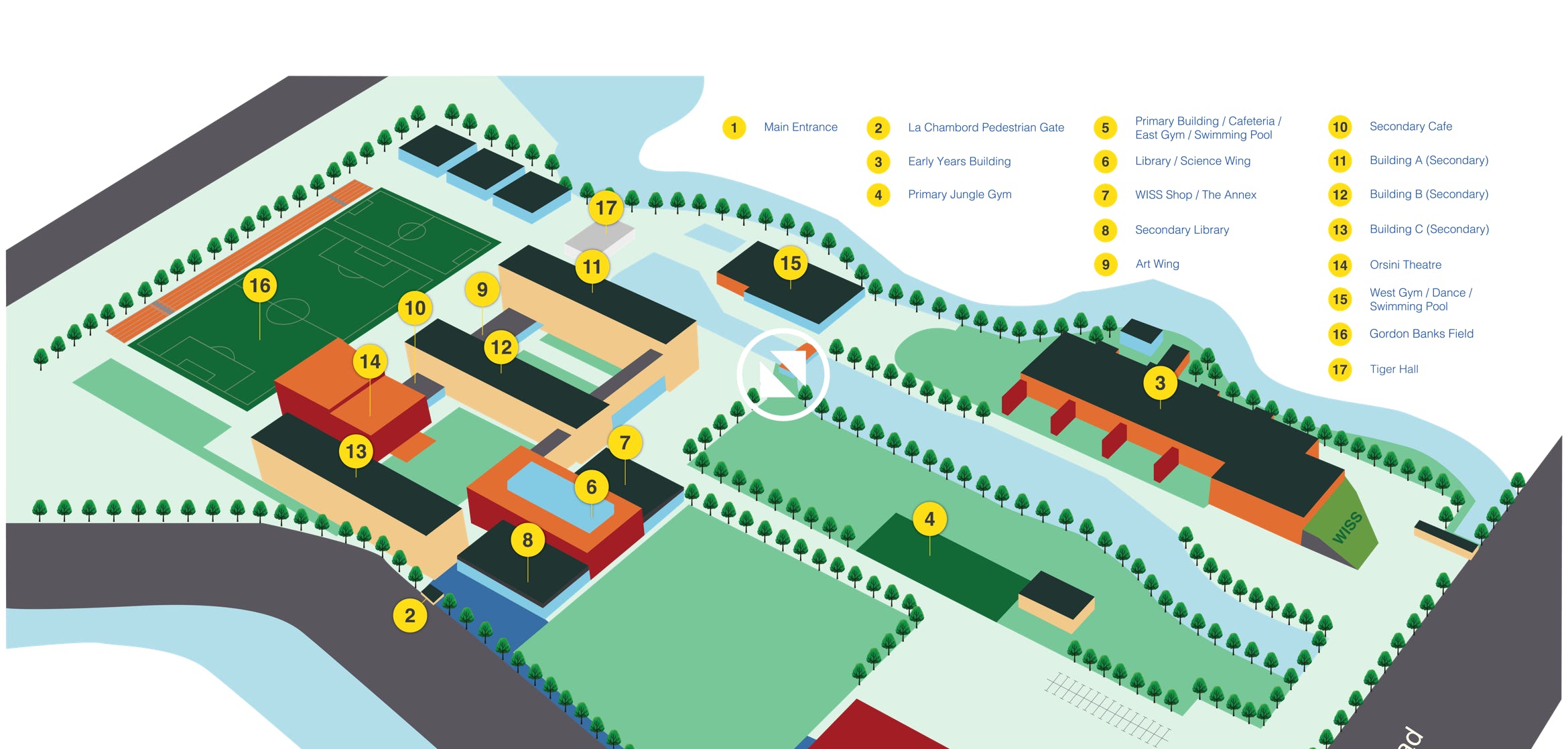 Explore the WISS Campus through our Virtual Reality platform. 